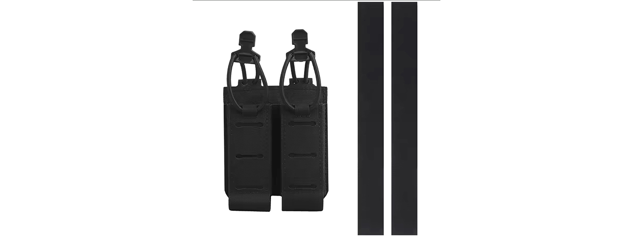 Code 11 Tactical 2.0 Assaulter Double Pistol Magazine Pouch - (Black)