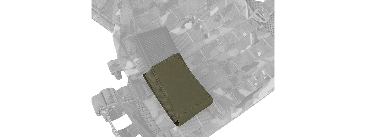 Code 11 Rifle Open Type Single Mag Pouch - (Ranger Green)