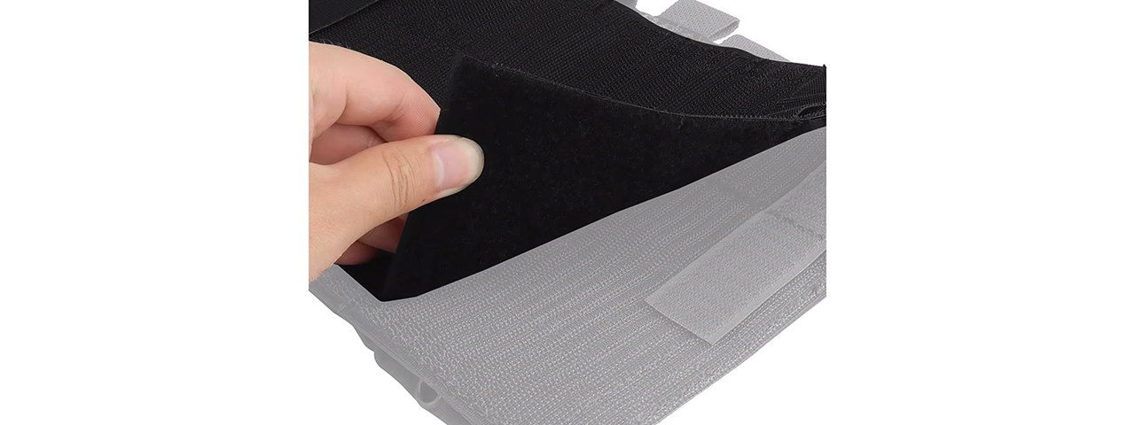 Code 11 Tactical Vest Front Plate Adapter - (Black)