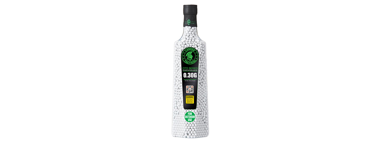 Lancer Tactical 5100 Round 0.30g Outdoor Airsoft BBs (Color: White)