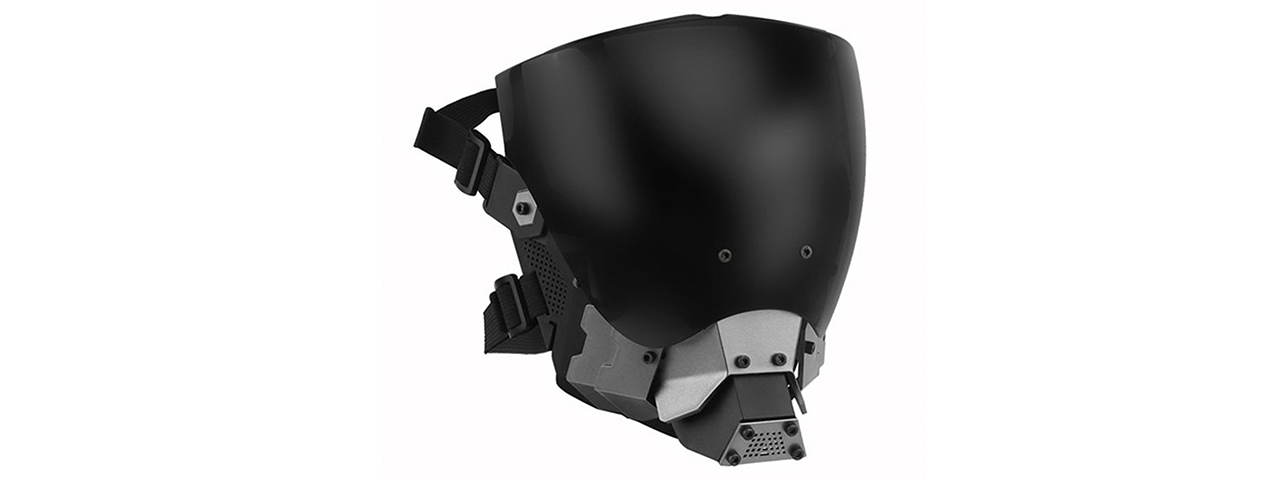 Lancer Tactical Cyberpunk Commander Full Face Mask (Black)