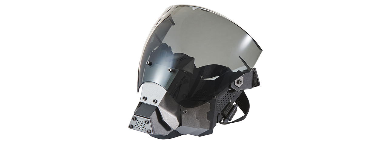Lancer Tactical Cyberpunk Commander Full Face Mask (Black)