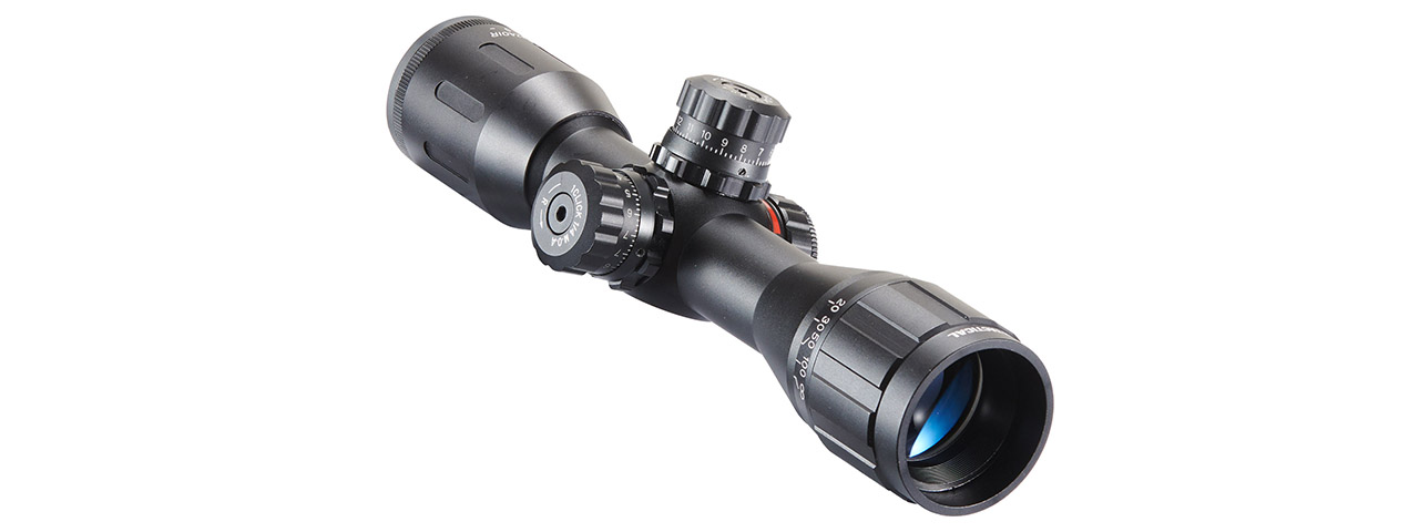 Lancer Tactical 4x32AOE Airsoft Scope with Mount - (Black)