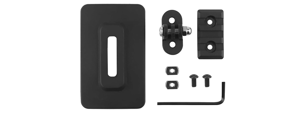 Lancer Tactical M-LOK Attachment Helmet Plate (Black)