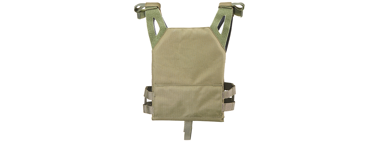 Lancer Tactical Kid's Tactical Vest w/ EVA Plates - (OD Green)