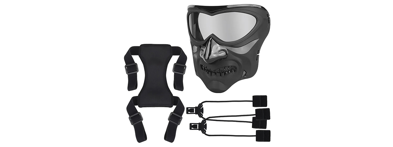 Lancer Tactical Night Knight Full Face Mask (Black)