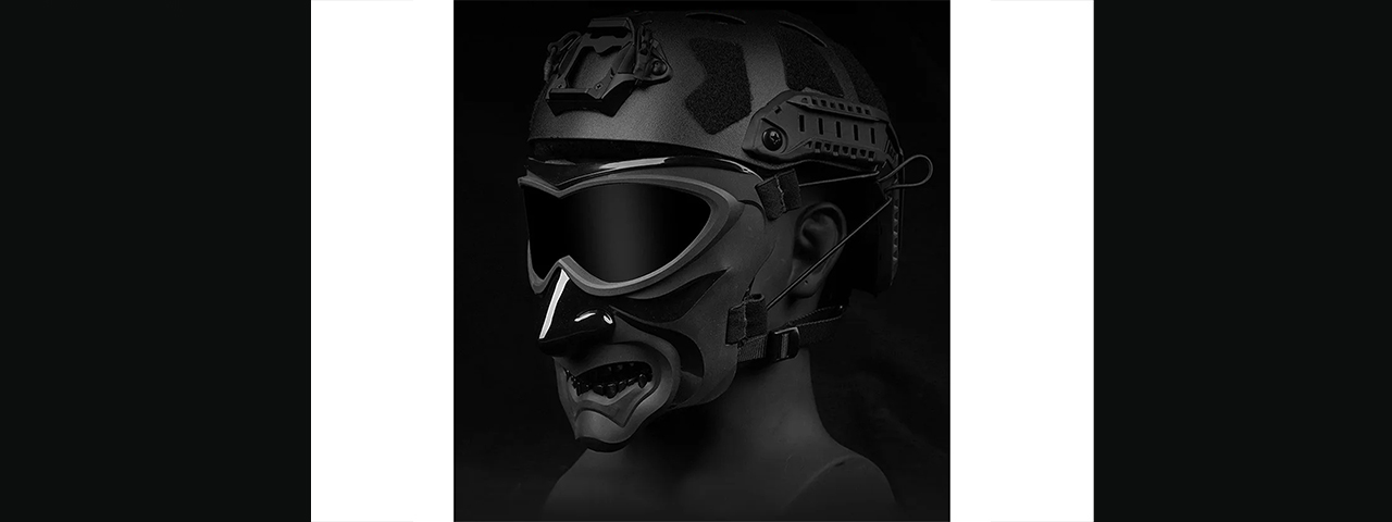 Lancer Tactical Night Knight Full Face Mask (Black)