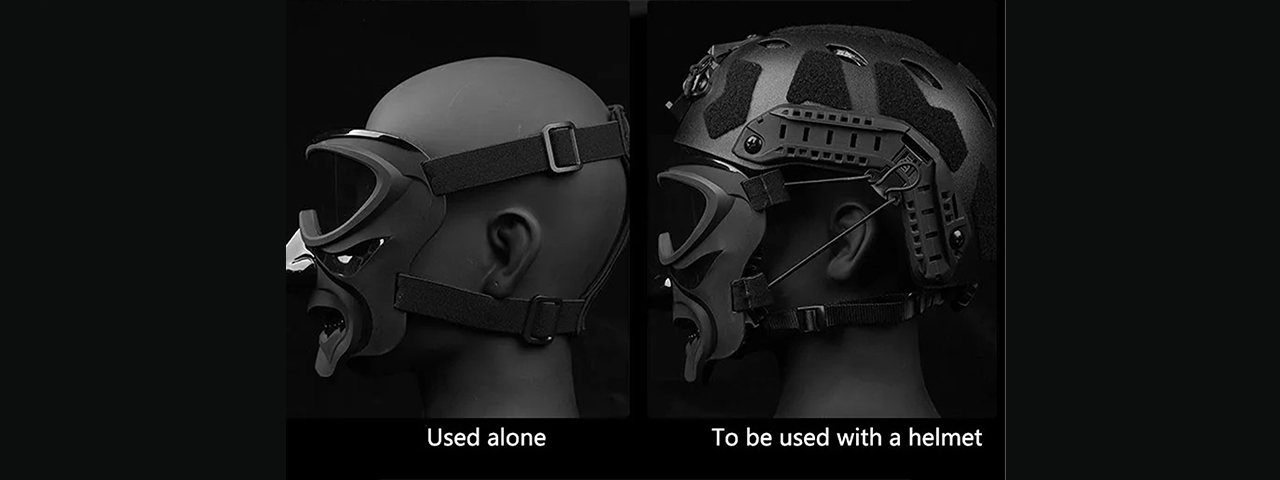 Lancer Tactical Night Knight Full Face Mask (Black)