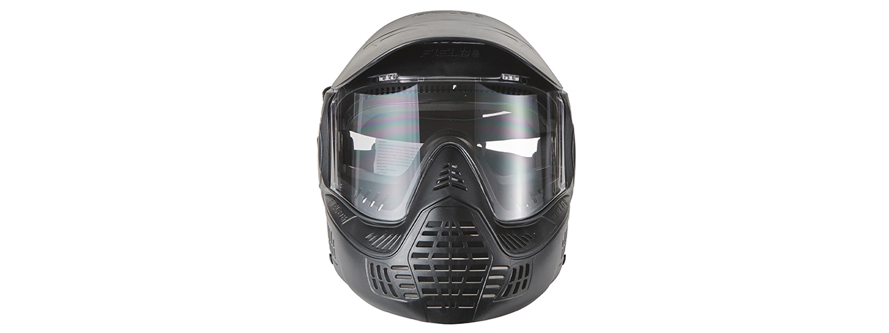 Lancer Tactical Full Face Airsoft Mask with Visor (Color: Black)