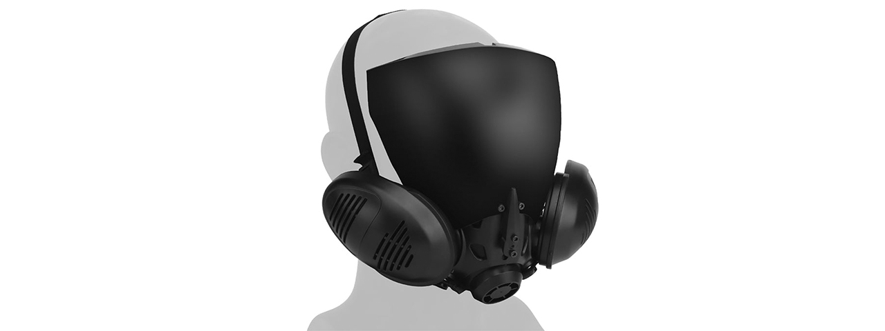 Lancer Tactical Cyberpunk COS Full Face Mask (Black)