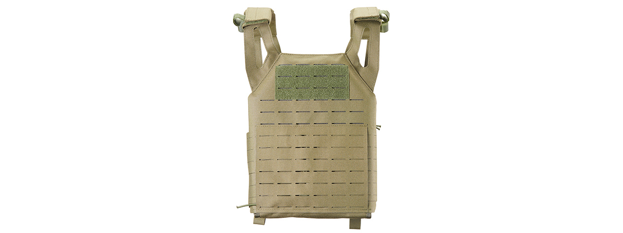 Lancer Tactical Laser Cut MOLLE Plate Carrier - (OD Green)