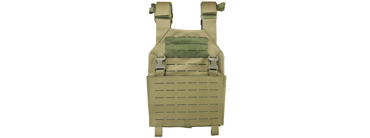 Lancer Tactical Laser Cut Plate Carrier - (OD Green)