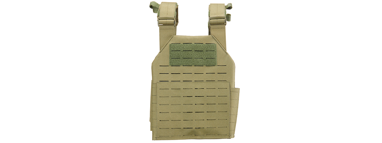 Lancer Tactical Laser Cut Plate Carrier - (OD Green)
