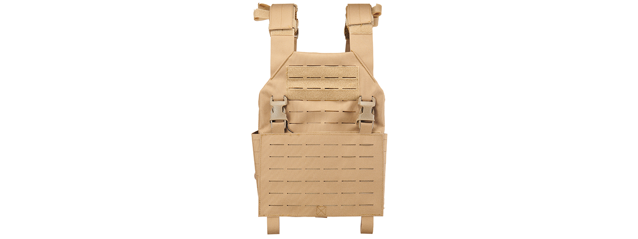 Lancer Tactical Laser Cut Plate Carrier - (Khaki)