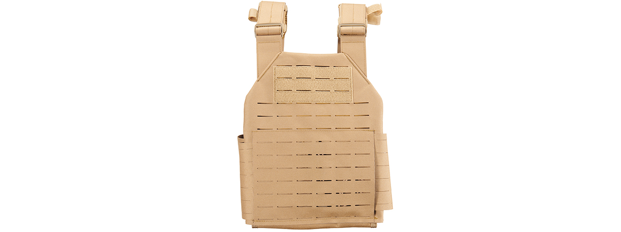 Lancer Tactical Laser Cut Plate Carrier - (Khaki)