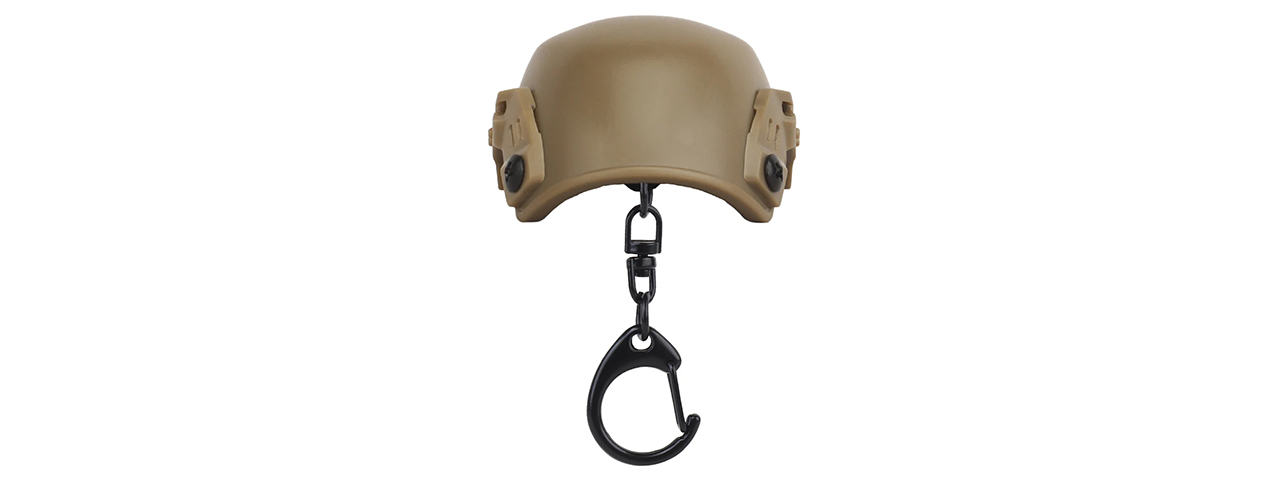 Lancer Tactical MK Tactical Helmet Bottle Opener Key Chain (Tan)