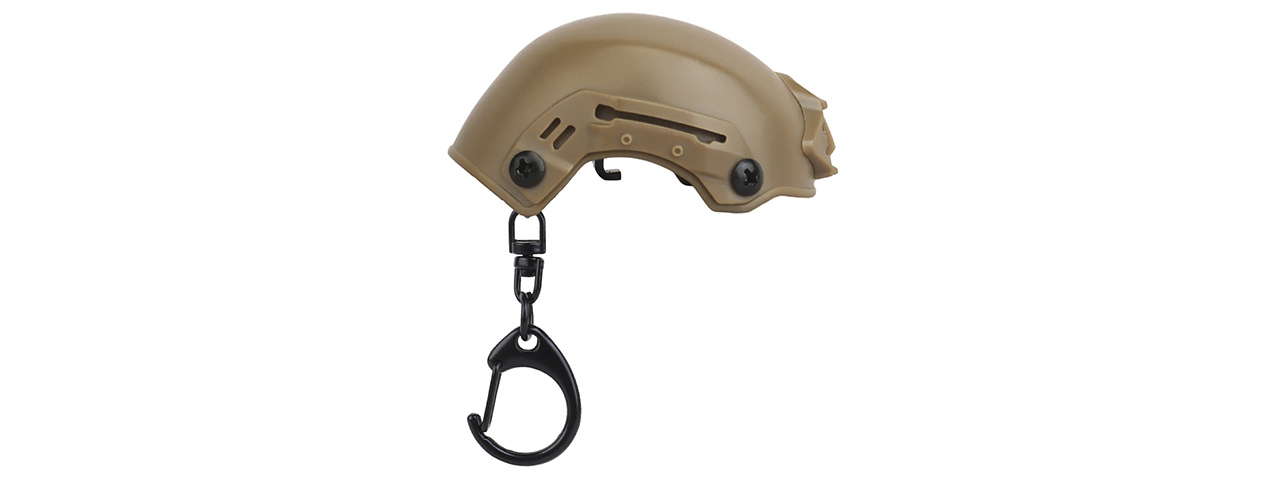 Lancer Tactical MK Tactical Helmet Bottle Opener Key Chain (Tan)