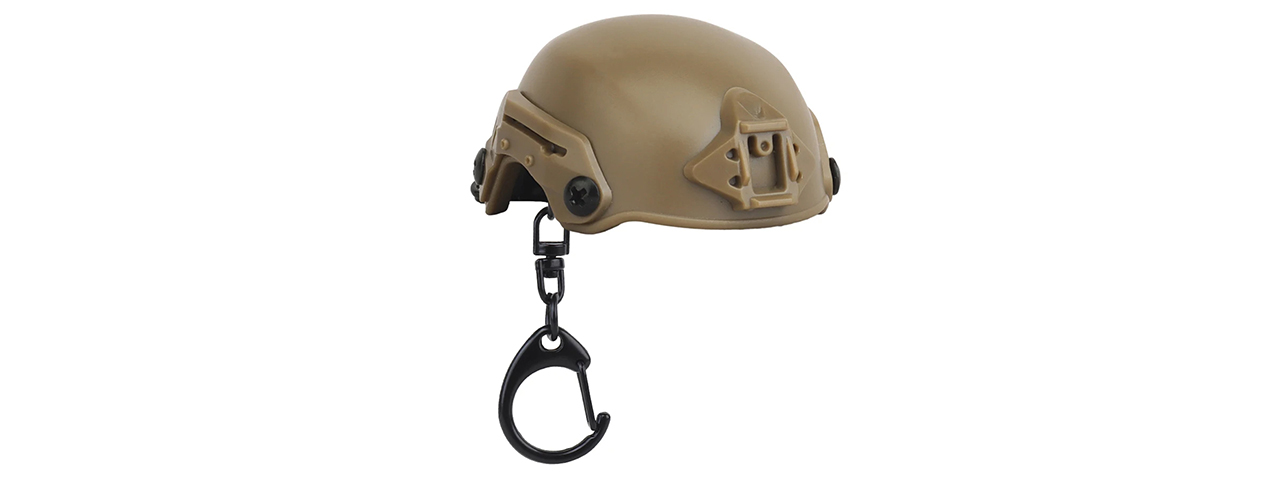 Lancer Tactical MK Tactical Helmet Bottle Opener Key Chain (Tan)