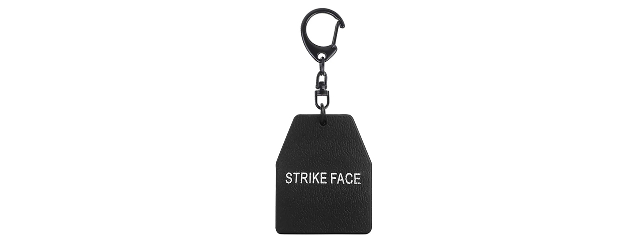 Lancer Tactical Strike Face Armor Plate Key Chain (Black)