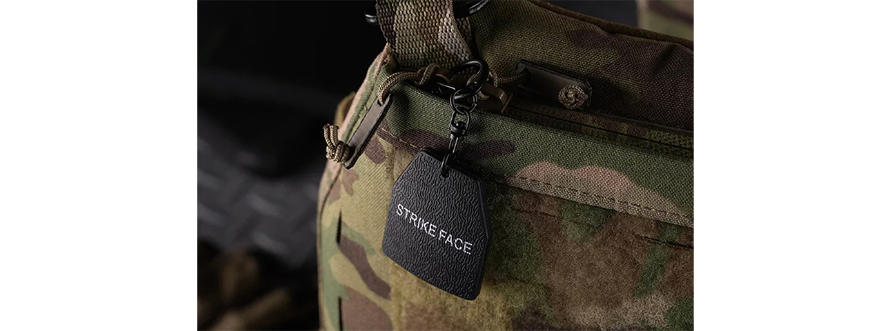 Lancer Tactical Strike Face Armor Plate Key Chain (Black)