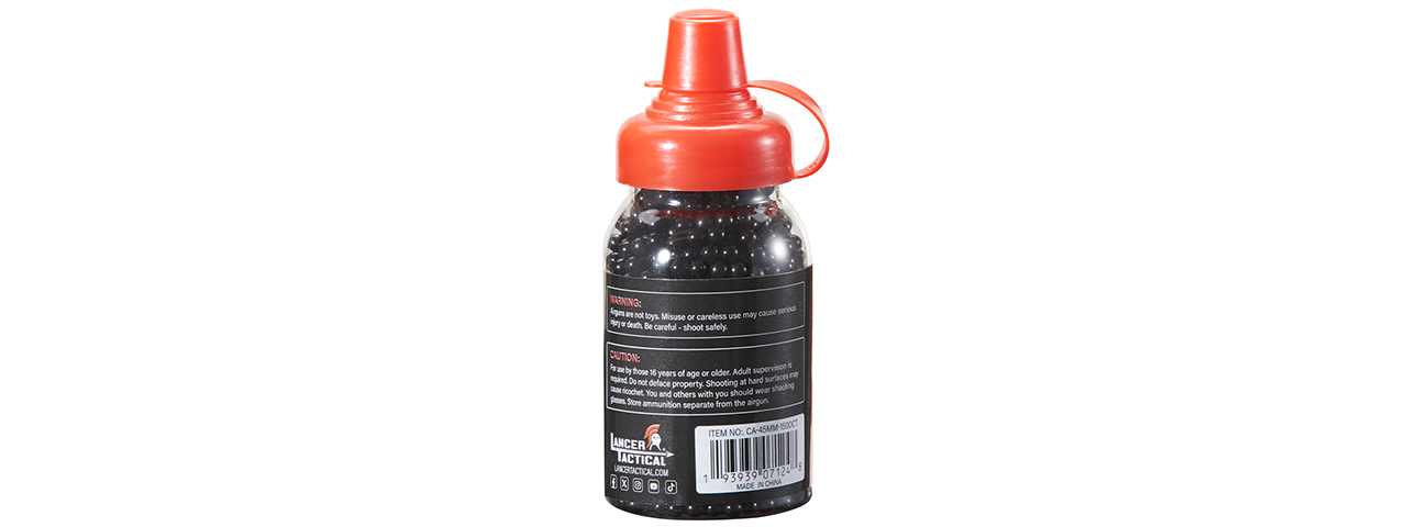 Lancer Air 1500 Round .177 4.5mm Caliber Steel BBs - (Black)
