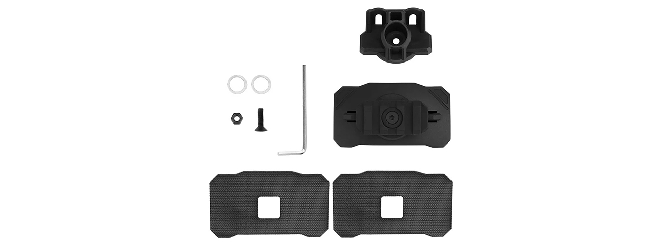 Lancer Tactical Universal Helmet Tactical Light Adapter (Black)