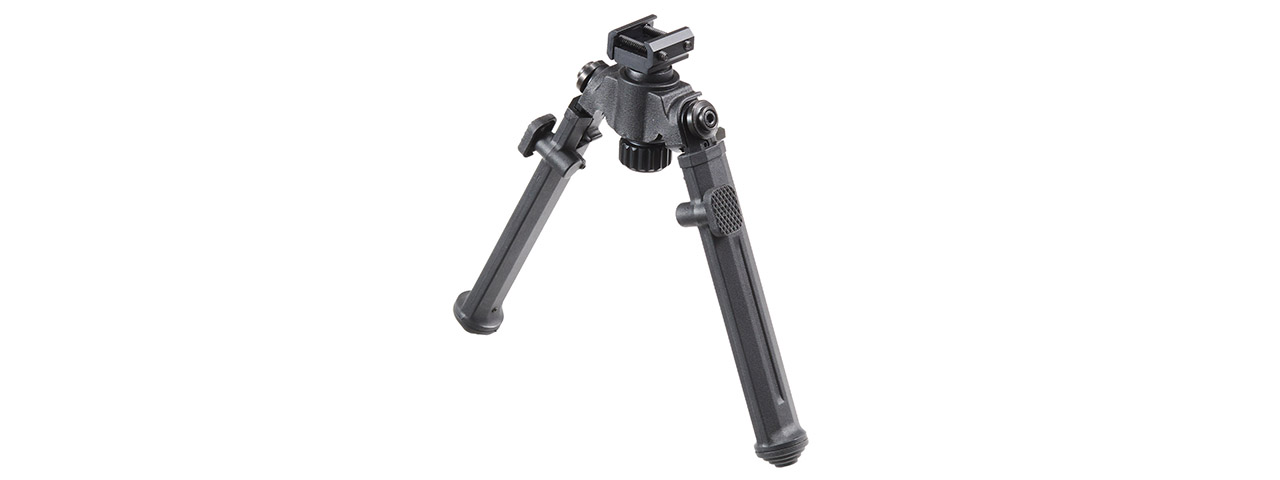 Lancer Tactical Full Metal Tactical Bipod for Picatinny Accessory Rails (Color: Black)