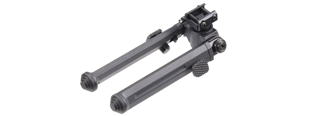 Lancer Tactical Full Metal Tactical Bipod for Picatinny Accessory Rails (Color: Black)