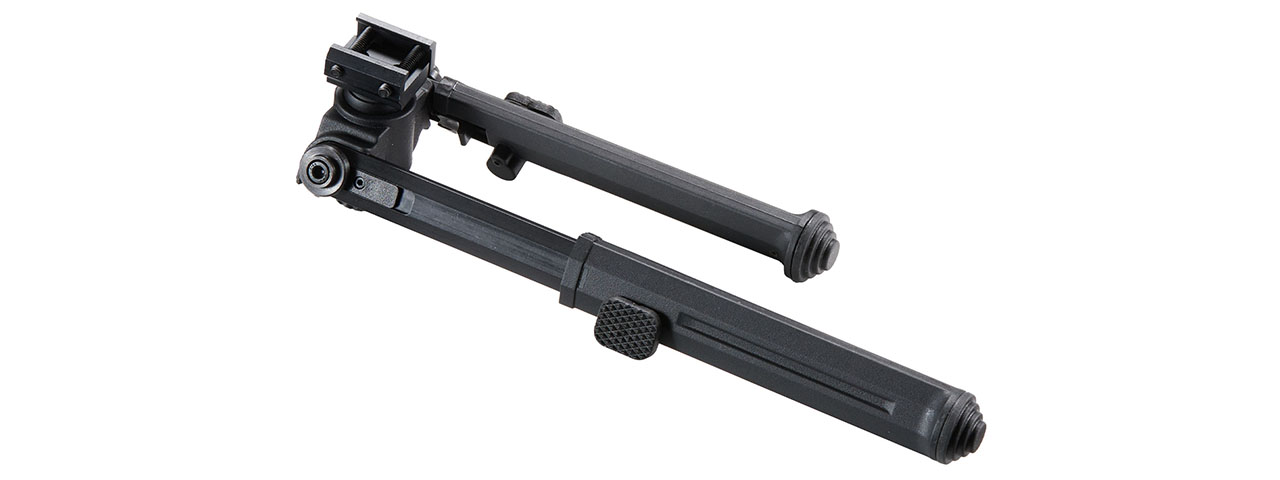 Lancer Tactical Full Metal Tactical Bipod for Picatinny Accessory Rails (Color: Black)