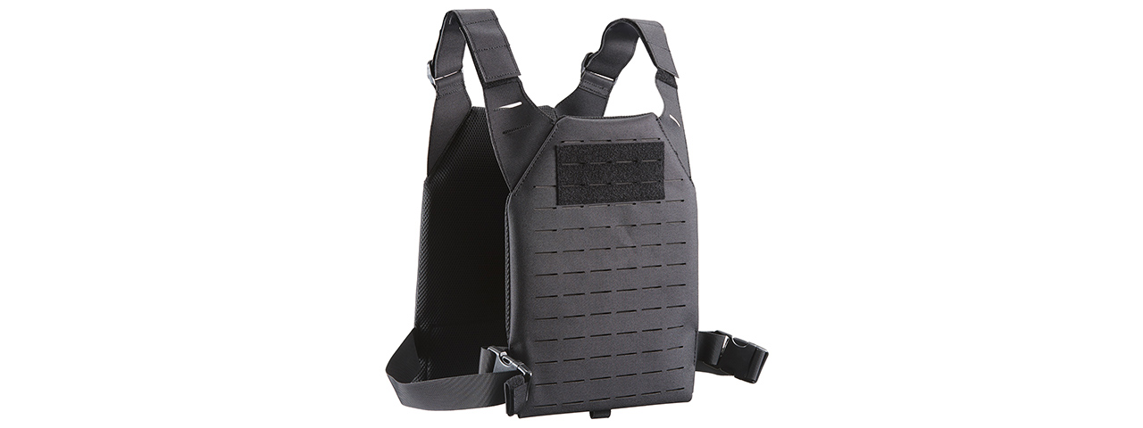 Lancer Tactical Low Profile Laser Cut MOLLE Plate Carrier - (Black) Lancer Tactical Low Profile Laser Cut MOLLE Plate Carrier - (Black)