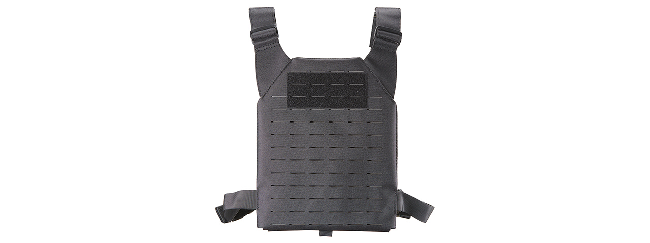 Lancer Tactical Low Profile Laser Cut MOLLE Plate Carrier - (Black)