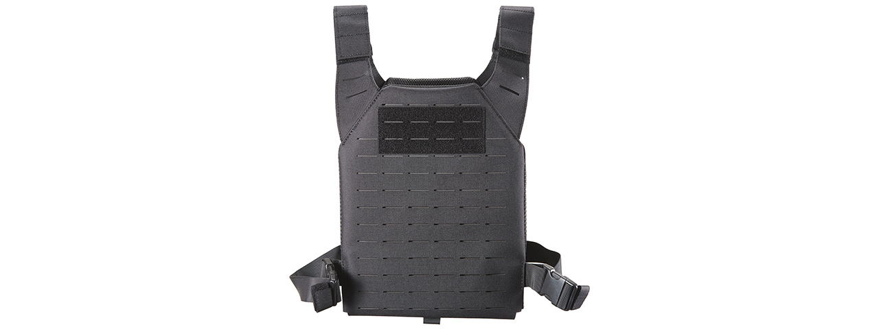 Lancer Tactical Low Profile Laser Cut MOLLE Plate Carrier - (Black)