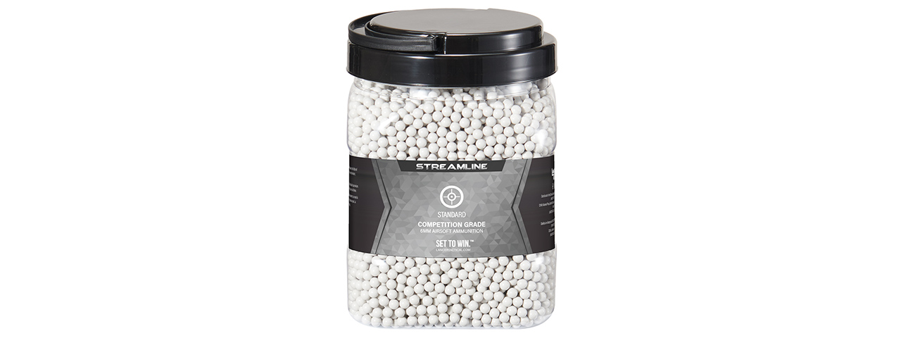 Lancer Tactical 10000 Round .32G Streamline Competition Grade BBs - (White)