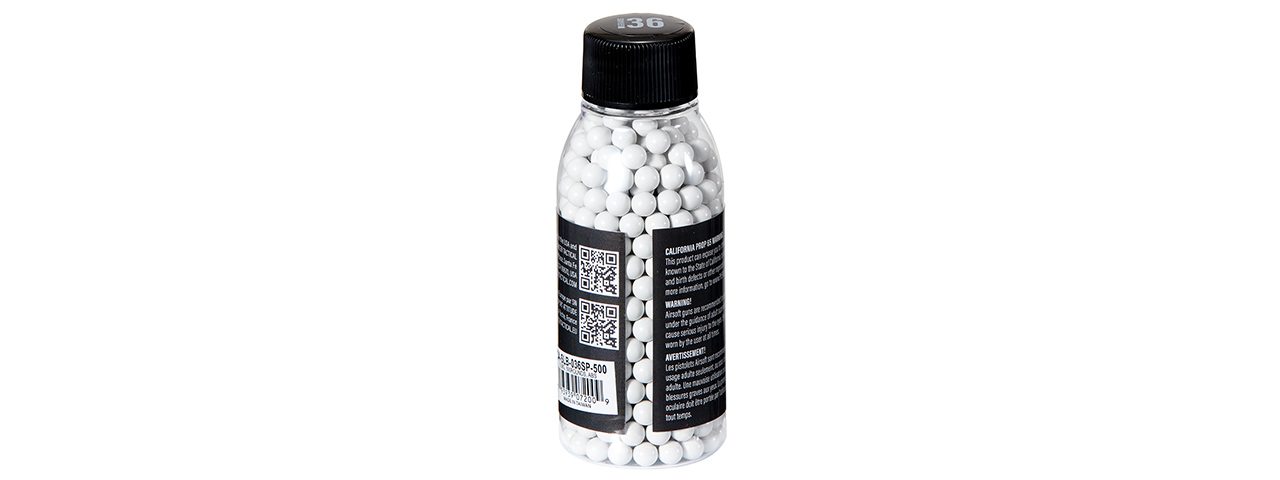 Lancer Tactical 500 Round .36G Streamline Competition Grade BBs - (White)