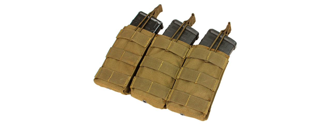 Condor Outdoor Triple M4/M16 Open-Top Mag Pouch (Coyote Brown) Condor Outdoor Triple M4/M16 Open-Top Mag Pouch (Coyote Brown)