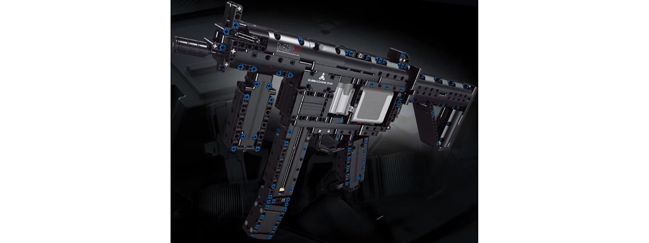 Cyber Walker MP5 SMG Electric Building Block Kit (Black)