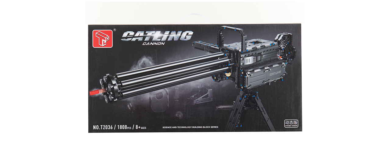 Cyber Walker Minigun Vulcan Cannon Electric Building Block Kit (Black)