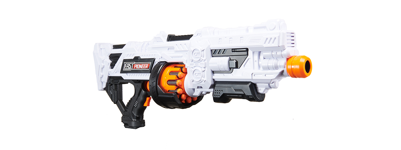 Cyber Walker Fast Turbo Electric Dart Blaster (White/Orange)