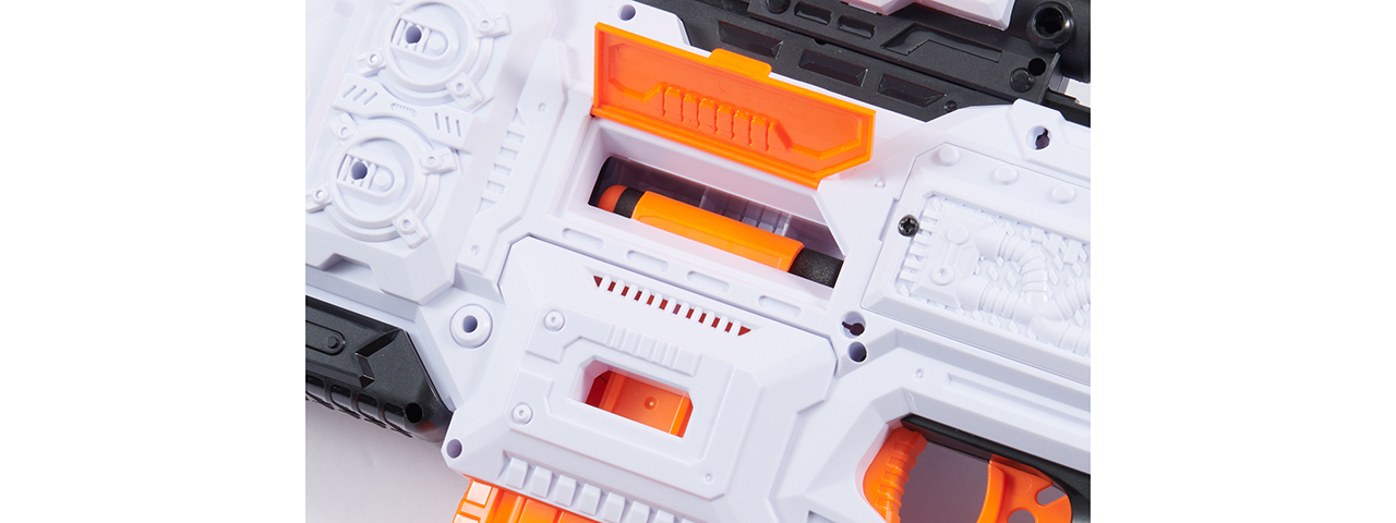 Cyber Walker Fast Bang SMG Electric Dart Blaster (White/Orange)