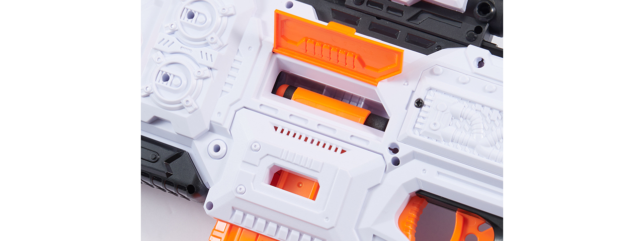 Cyber Walker Fast Carbine Electric Dart Blaster (White/Orange)
