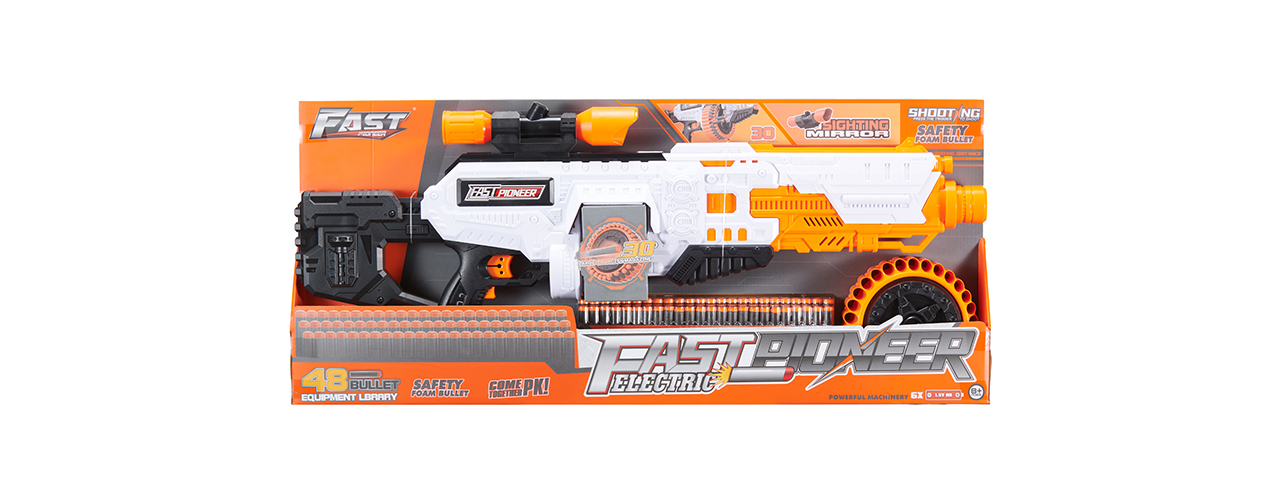 Cyber Walker Fast BR Electric Dart Blaster (White/Orange)