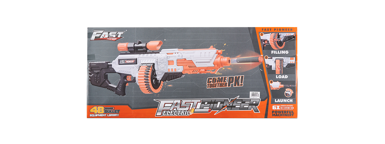 Cyber Walker Fast BR Electric Dart Blaster (White/Orange)
