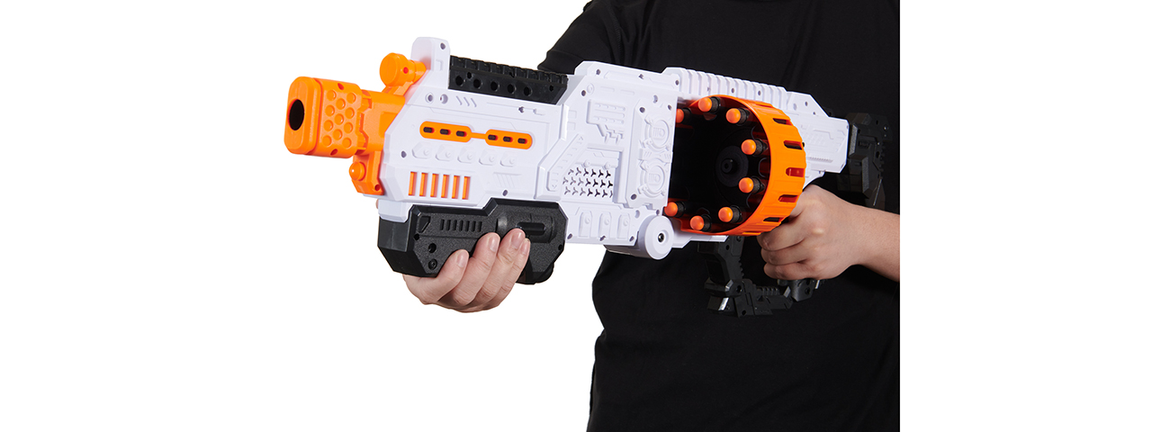Cyber Walker Fast Space Electric Dart Blaster (White/Orange)