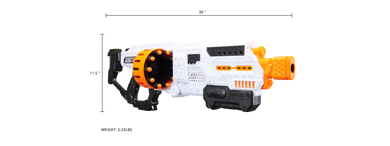 Cyber Walker Fast Space Electric Dart Blaster (White/Orange)