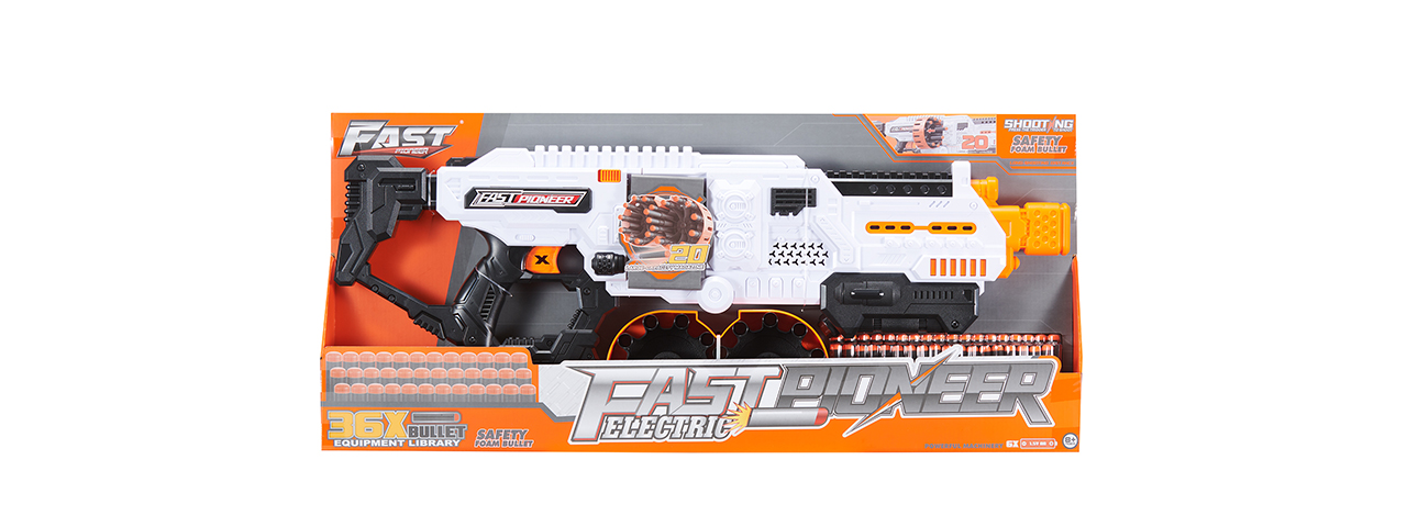 Cyber Walker Fast Space Electric Dart Blaster (White/Orange)