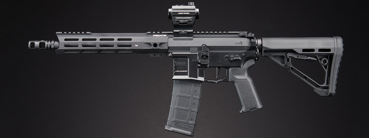 Dr. Gearbox Custom LT-42BV Gen 4 "ALPHA" 10" Full Metal AEG Rifle - (Black)