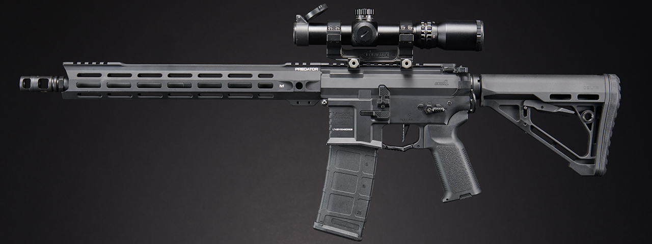 Dr. Gearbox Custom LT-42BV Gen 4 "ALPHA" 13" Full Metal AEG Rifle - (Black)