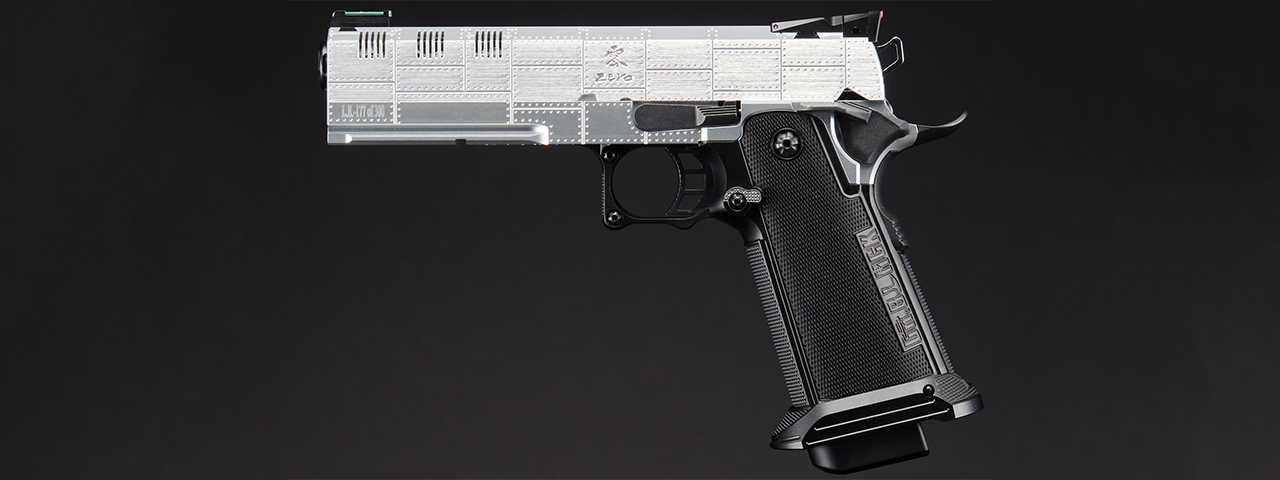 Dr. Gearbox Custom Tokyo Marui Monochrome "ZERO" 5.1 Hi-Capa GBB Pistol - (Silver/Black)