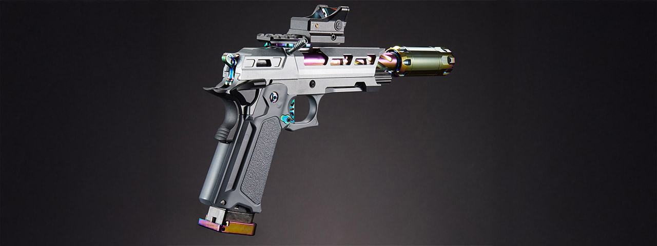 Custom Niji 5.1 Hi-Capa Gas Blowback Airsoft Pistol - (Gray/Black)