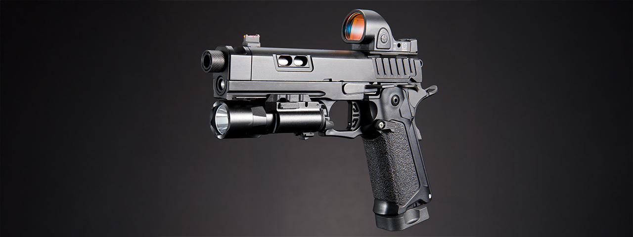 Custom Army Armament KAGE - R604 Hi-Capa Gas Blowback Airsoft Pistol - (Black)